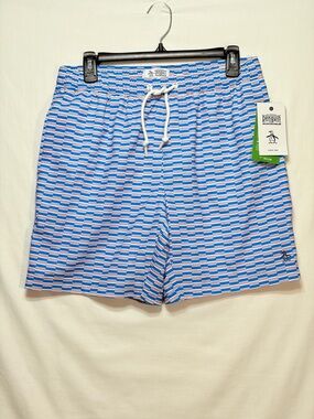 NWT Original Penguin Swim Trunks Medium 7” Inseam
